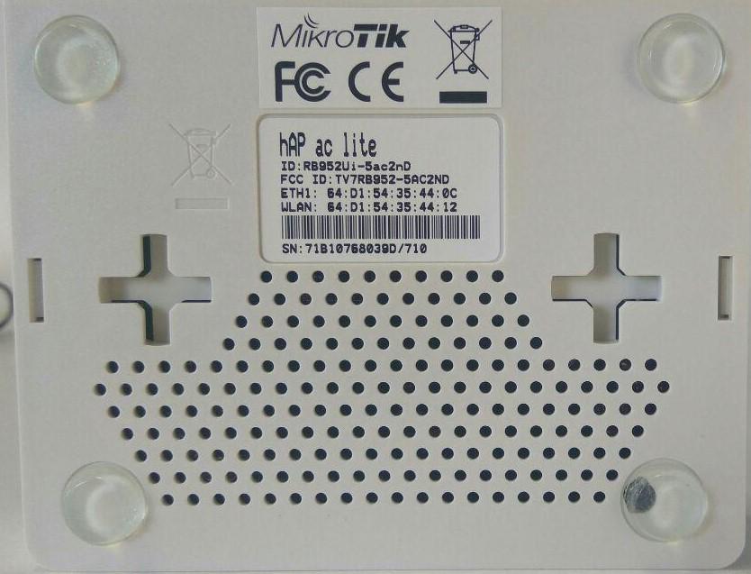 MikroTik hAP AC Lite (RB952Ui-5ac2nD) 