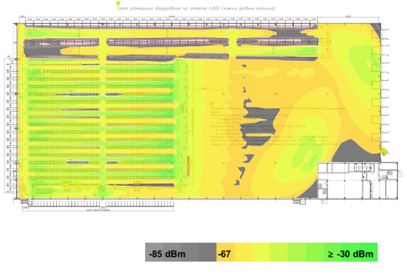 Уровень сигнала 5ГГц Ярус-2 Уровень сигнала 5ГГц Ярус-2