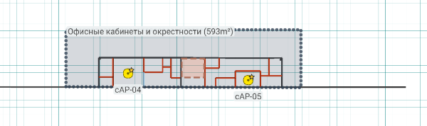 Планируемое размещение точек доступа на складе Планируемое размещение точек доступа на складе
