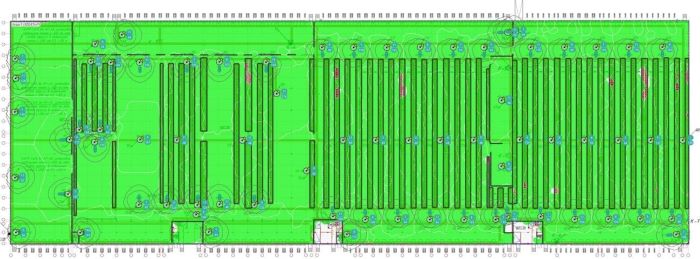 Покрытие 802.11a 5ГГц на ширине 20 МГц